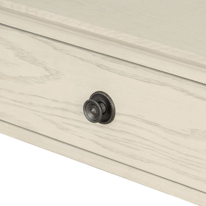 Victoria one-drawer wood nightstand with shelf