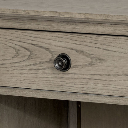 Victoria one-drawer wood nightstand with shelf