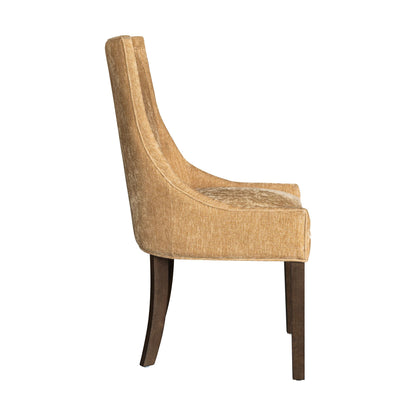 Ultra Upholstered Dining Side Chairs with wood legs (Set of 2)