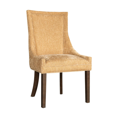 Ultra Upholstered Dining Side Chairs with wood legs (Set of 2)