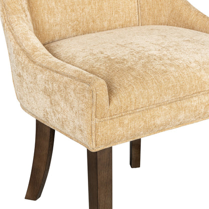 Ultra Upholstered Dining Side Chairs with wood legs (Set of 2)