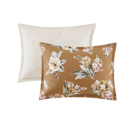 Salara 7 Piece Vintage Floral Comforter Set