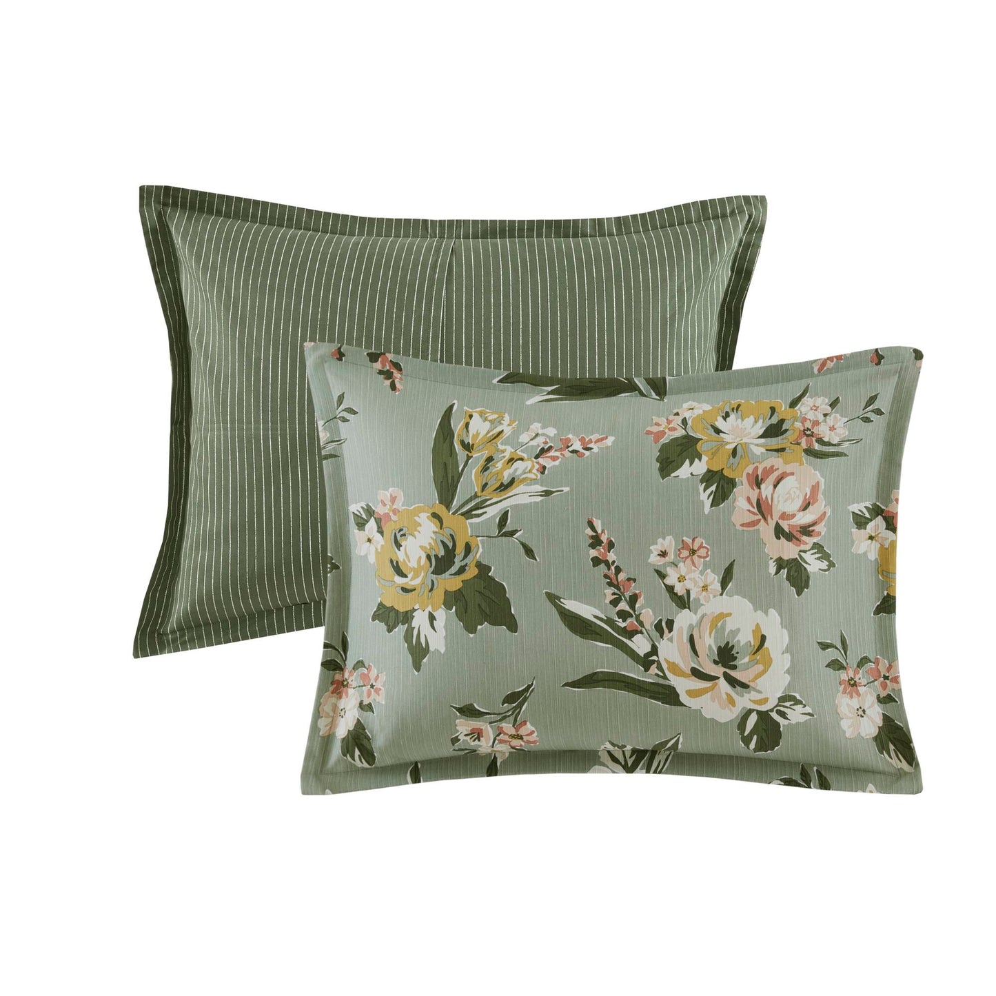 Salara 7 Piece Vintage Floral Comforter Set