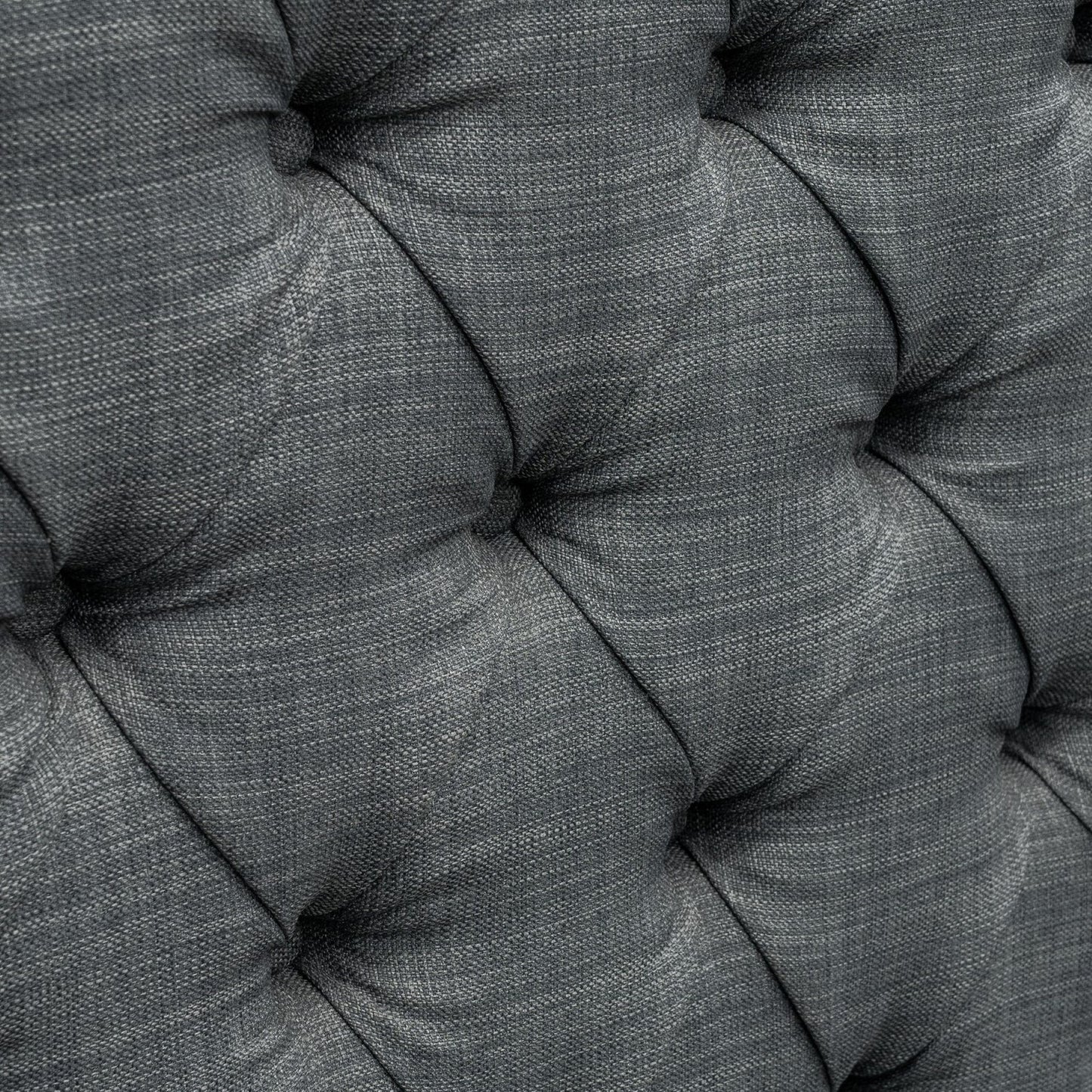 Amelia Upholstered Wingback Headboard with Button Tufting & Nailhead Trim