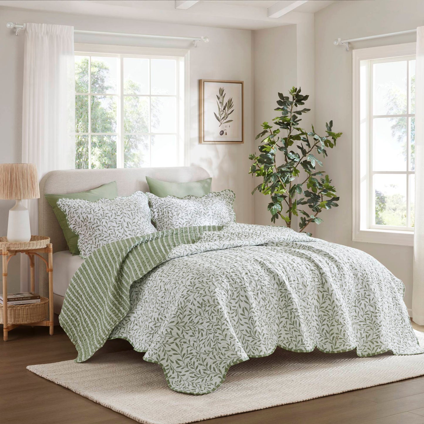 Darcy 3 Piece Print Quilt Set