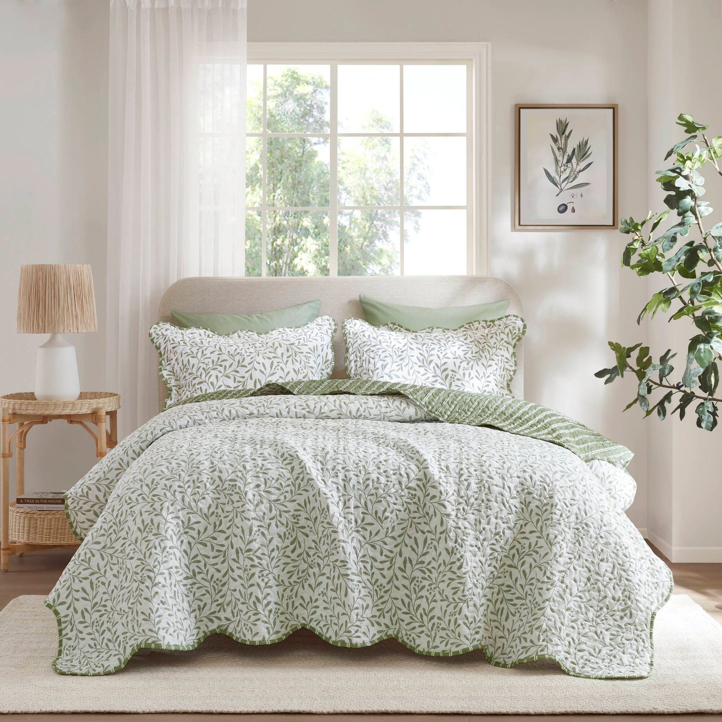 Darcy 3 Piece Print Quilt Set