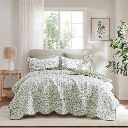 Darcy 3 Piece Print Quilt Set