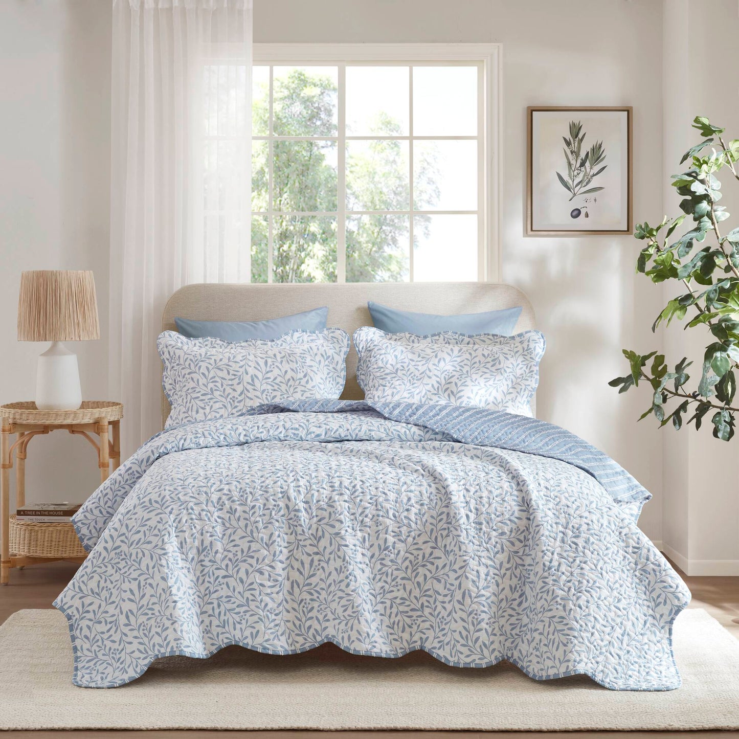 Darcy 3 Piece Print Quilt Set