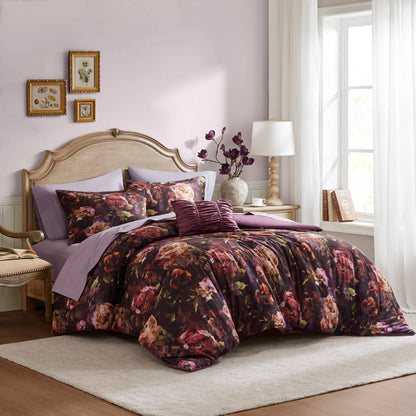 Seraphina 4 Piece Velvet Comforter Set