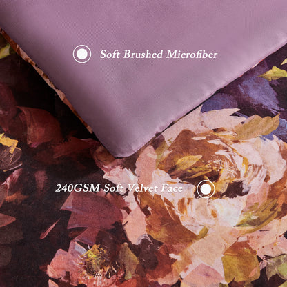 Seraphina 4 Piece Velvet Comforter Set