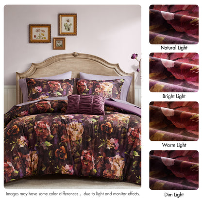 Seraphina 4 Piece Velvet Comforter Set
