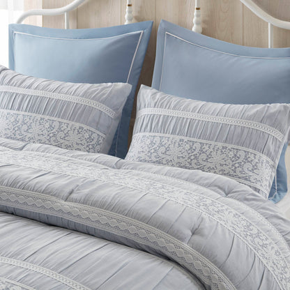 Perryn 7 Piece Jacquard Comforter Set