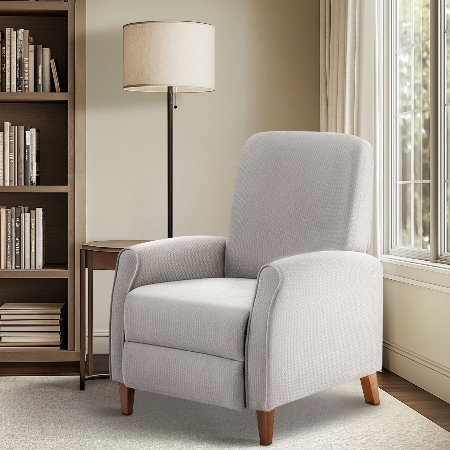 Marena Upholstered Manual Push Back Recliner