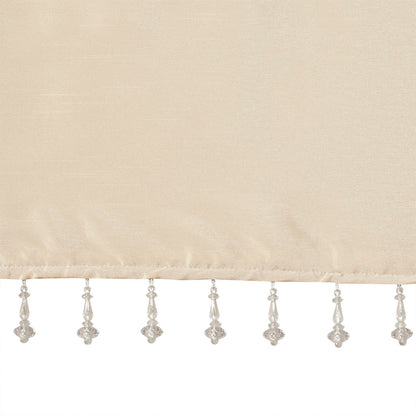Emilia Lightweight Faux Silk Valance With Beads