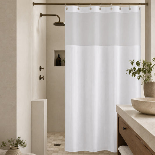 Hotel Collection Microfiber Essential Shower Curtain - Pindot