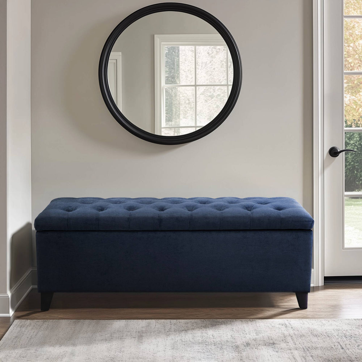 Shandra Tufted Top Upholstered Storage Bench