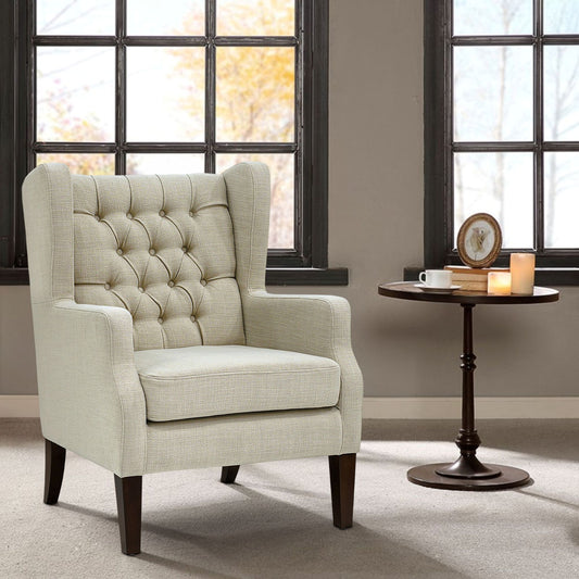 Maxwell Button Tufted Wing Chair