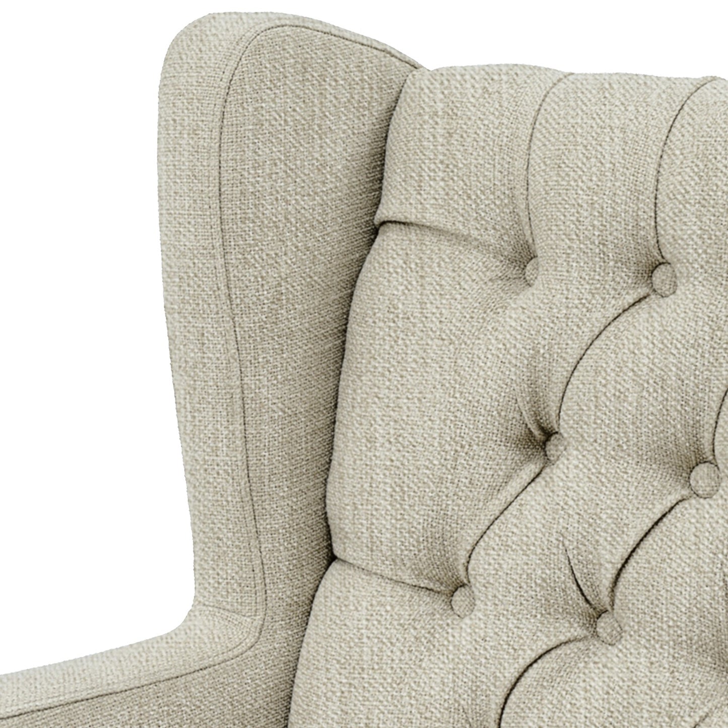Maxwell Button Tufted Wing Chair