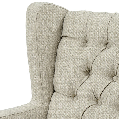 Maxwell Button Tufted Wing Chair