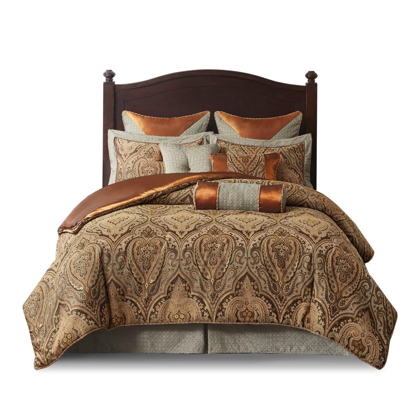 Canovia Springs 9 Piece Jacquard Comforter Set