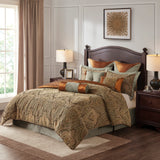 Canovia Springs 9-Piece Jacquard Comforter Set