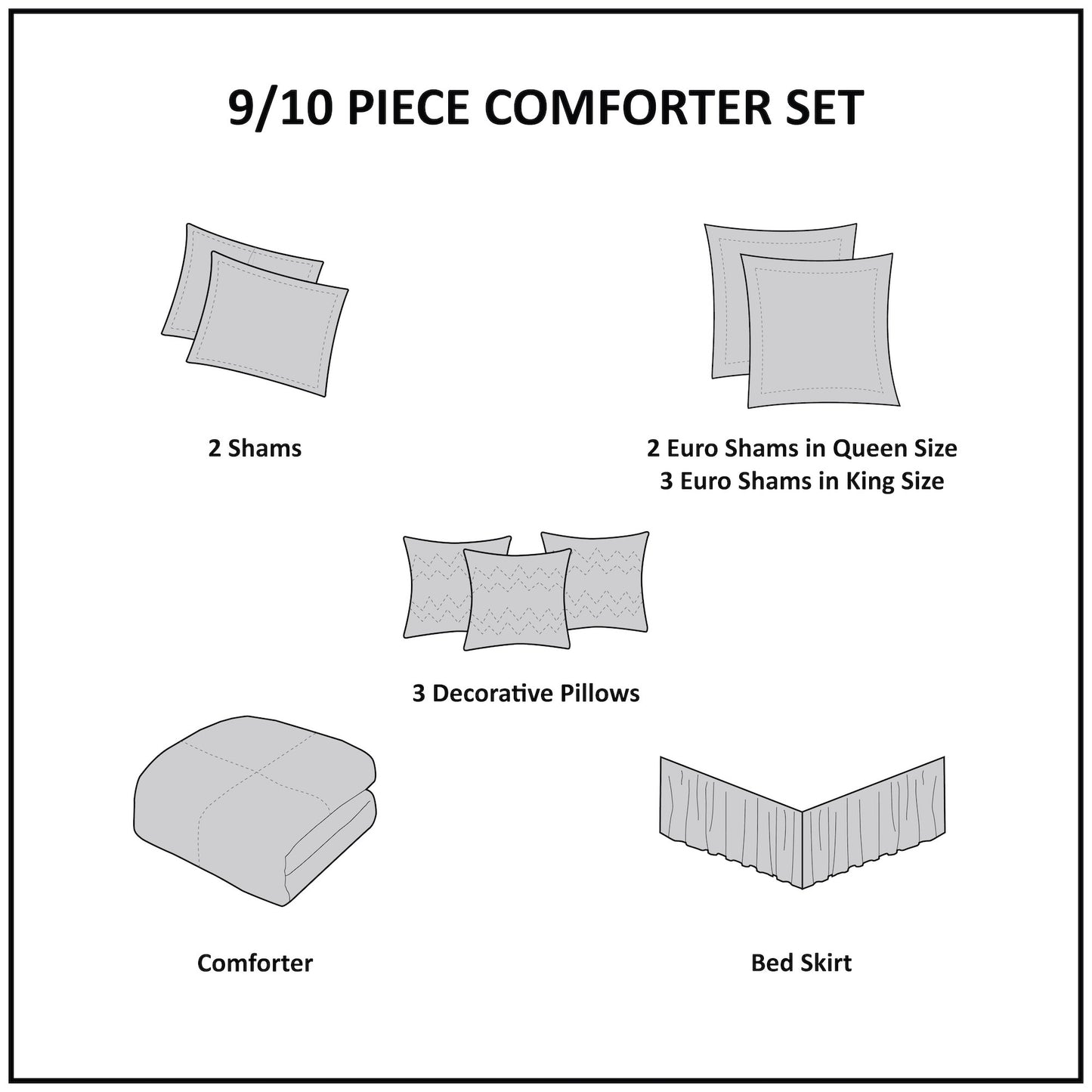 Canovia Springs 9 Piece Jacquard Comforter Set