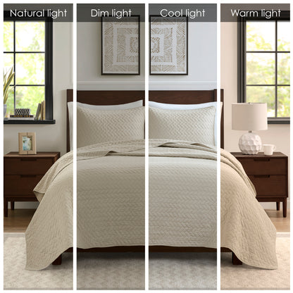 Velvet Touch 3 Piece Luxurious Oversized Quilt Set