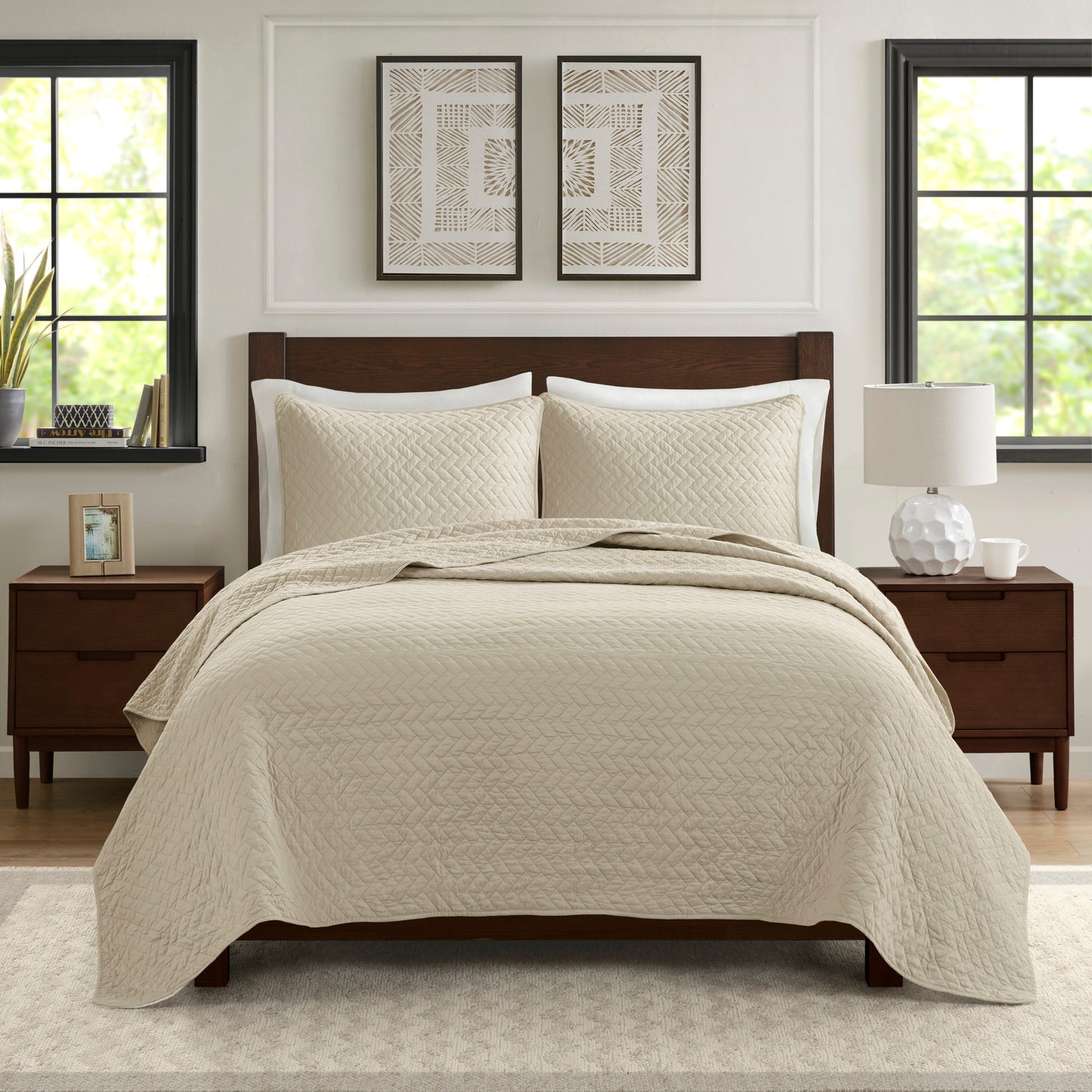 Velvet Touch 3 Piece Luxurious Oversized Quilt Set