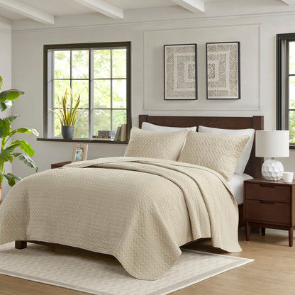 Velvet Touch 3 Piece Luxurious Oversized Quilt Set