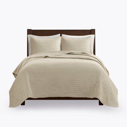 Velvet Touch 3 Piece Luxurious Oversized Quilt Set