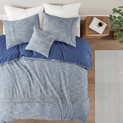 Dover 5 Piece Organic Cotton Oversized Comforter Cover Set w/removable insert