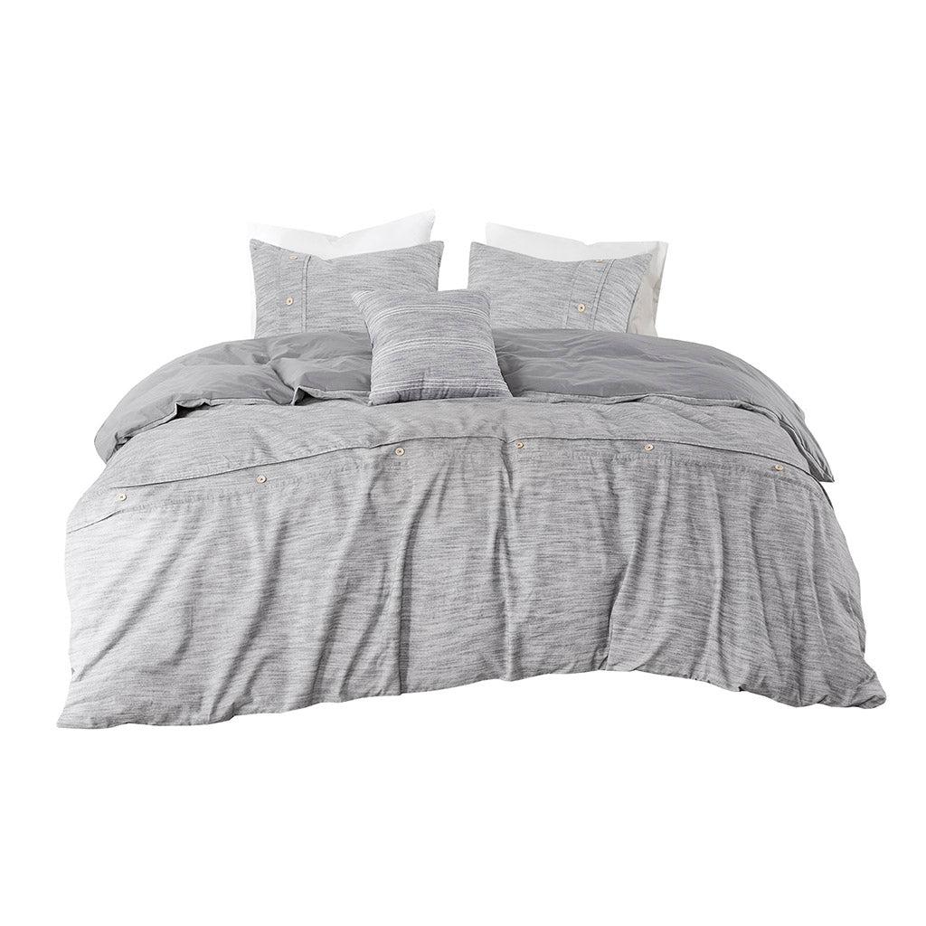 Dover 5 Piece Organic Cotton Oversized Comforter Cover Set w/removable insert