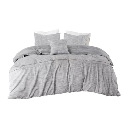 Dover 5 Piece Organic Cotton Oversized Comforter Cover Set w/removable insert