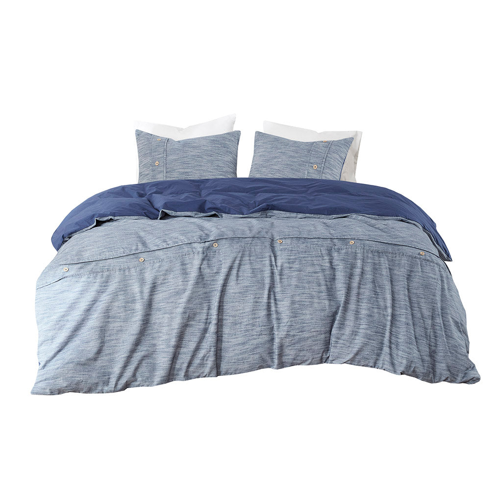 Dover 3 Piece Organic Cotton Oversized Duvet Cover Set