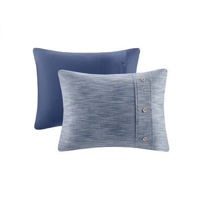 Dover 3 Piece Organic Cotton Oversized Duvet Cover Set