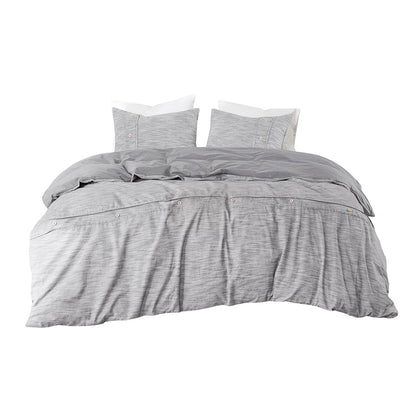 Dover 3 Piece Organic Cotton Oversized Duvet Cover Set