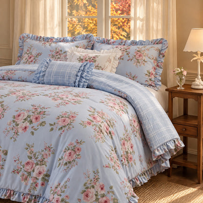 Elena 5-Piece Rose Floral Comforter Set