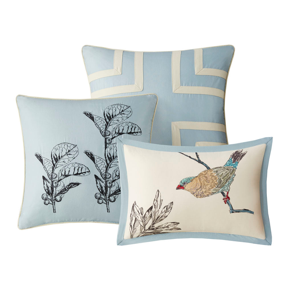 Quincy 7 Piece Printed Cotton Twill Comforter Set