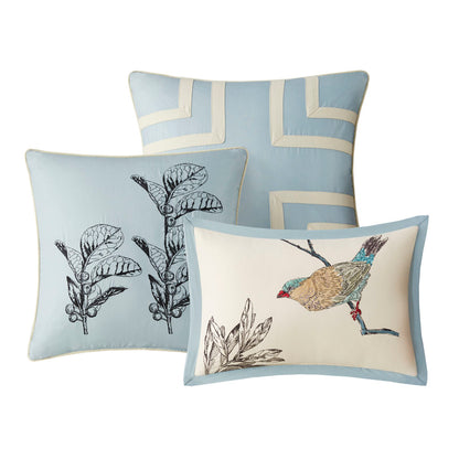 Quincy 7 Piece Printed Cotton Twill Comforter Set