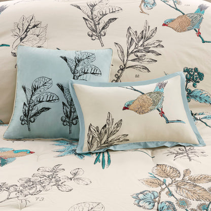 Quincy 7 Piece Printed Cotton Twill Comforter Set