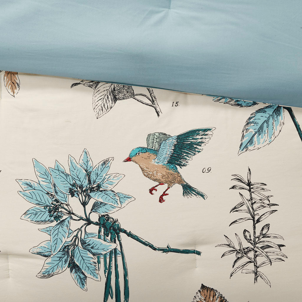 Quincy 7 Piece Printed Cotton Twill Comforter Set