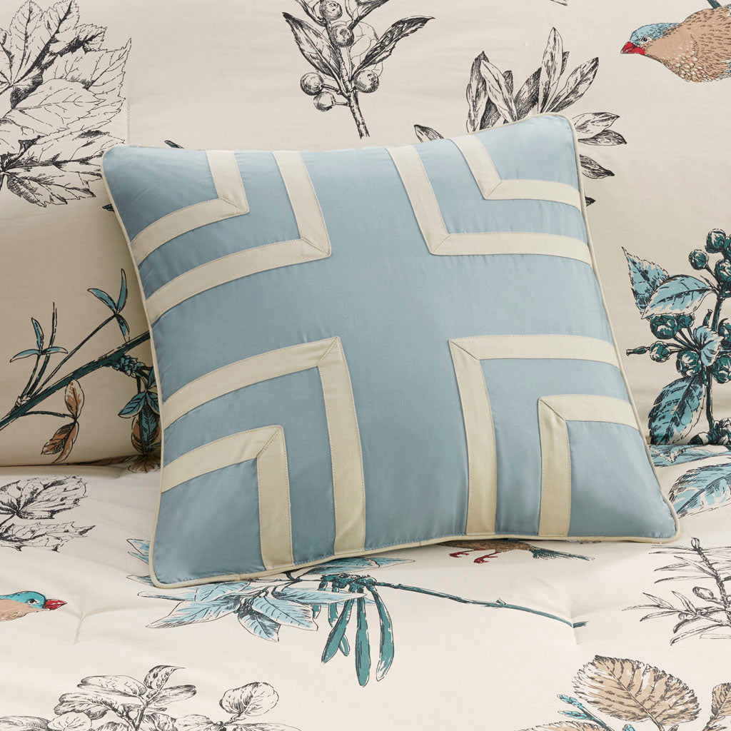Quincy 7 Piece Printed Cotton Twill Comforter Set