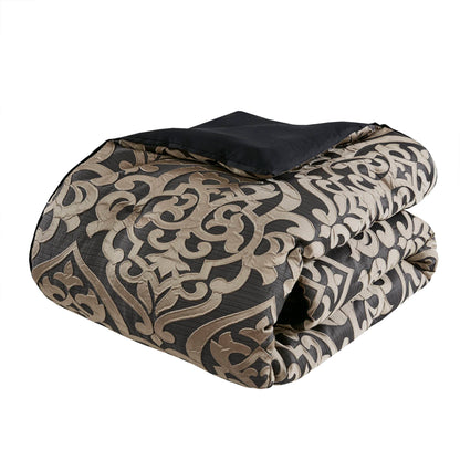 Odette 8 Piece Jacquard Comforter Set
