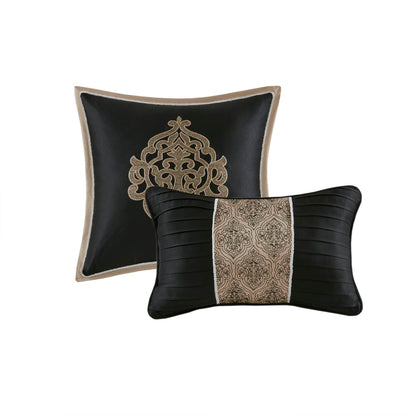Odette 8 Piece Jacquard Comforter Set