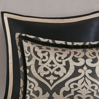 Odette 8 Piece Jacquard Comforter Set