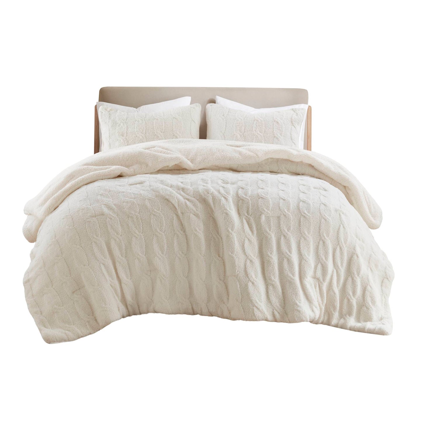 Riordan Cable Knit Chenille Comforter Set