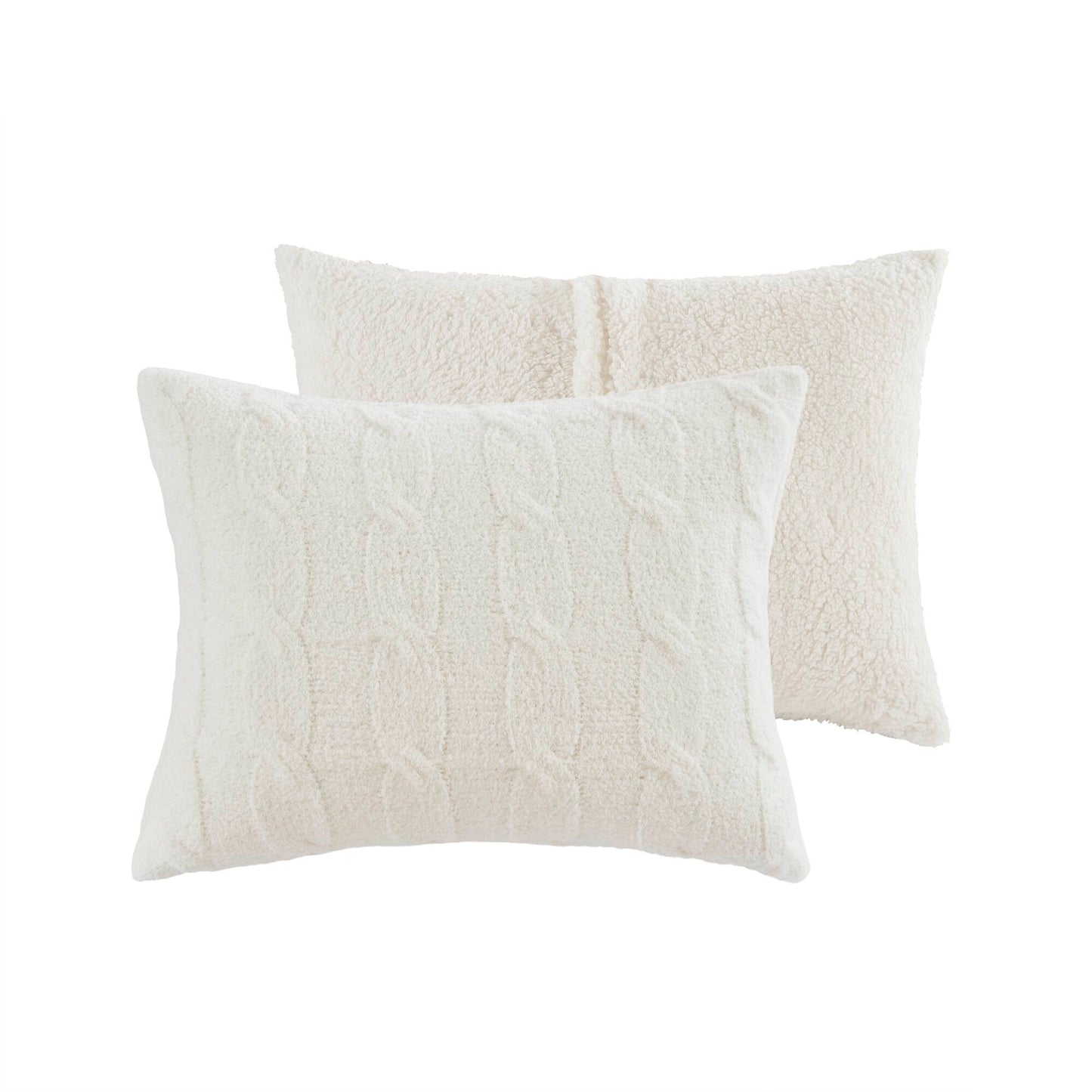 Riordan Cable Knit Chenille Comforter Set