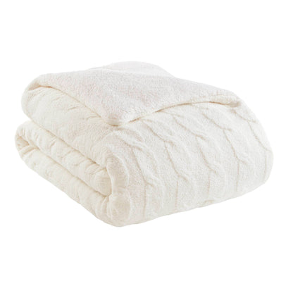 Riordan Cable Knit Chenille Comforter Set