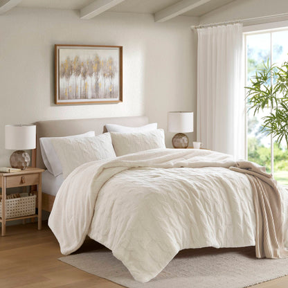 Riordan Cable Knit Chenille Comforter Set