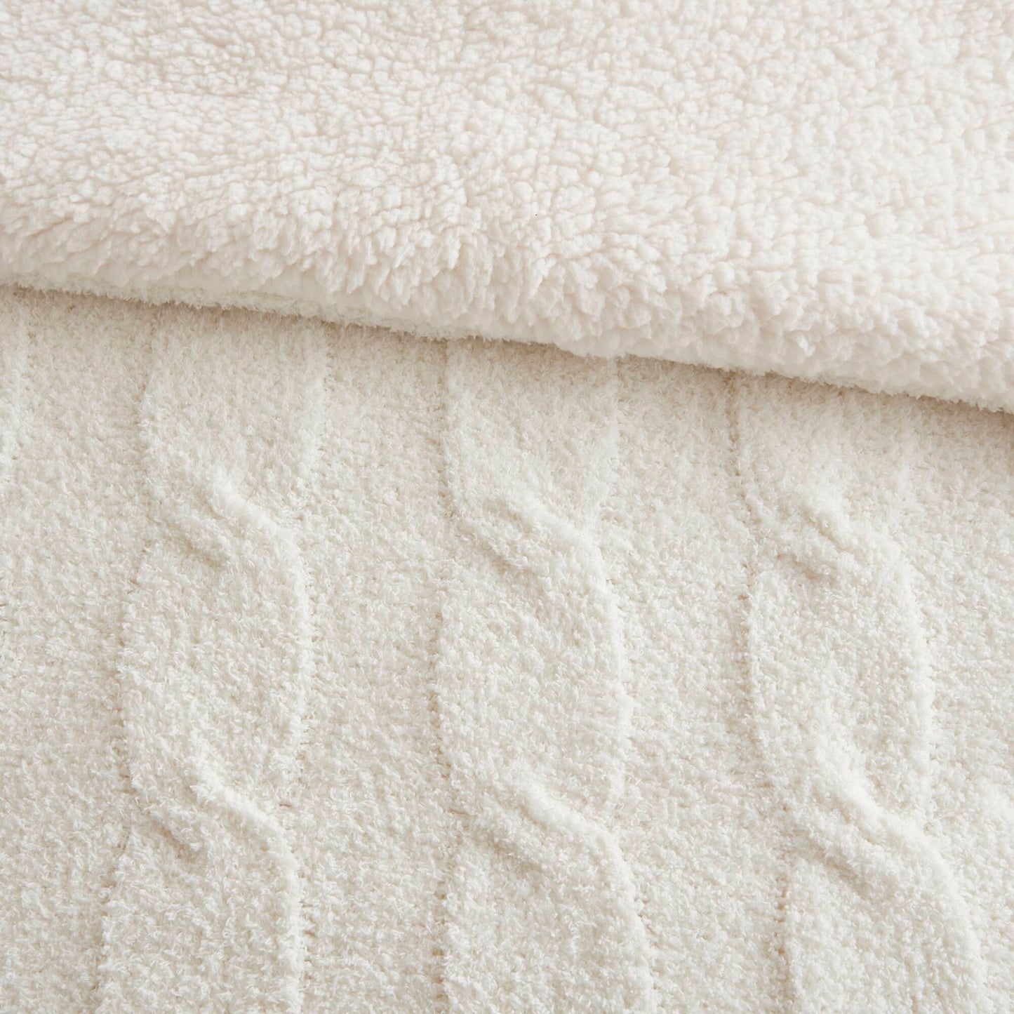 Riordan Cable Knit Chenille Comforter Set